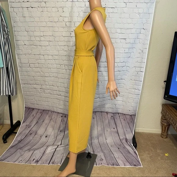 Romeo & Juliet Couture Yellow Jumpsuit - Picture 5 of 13